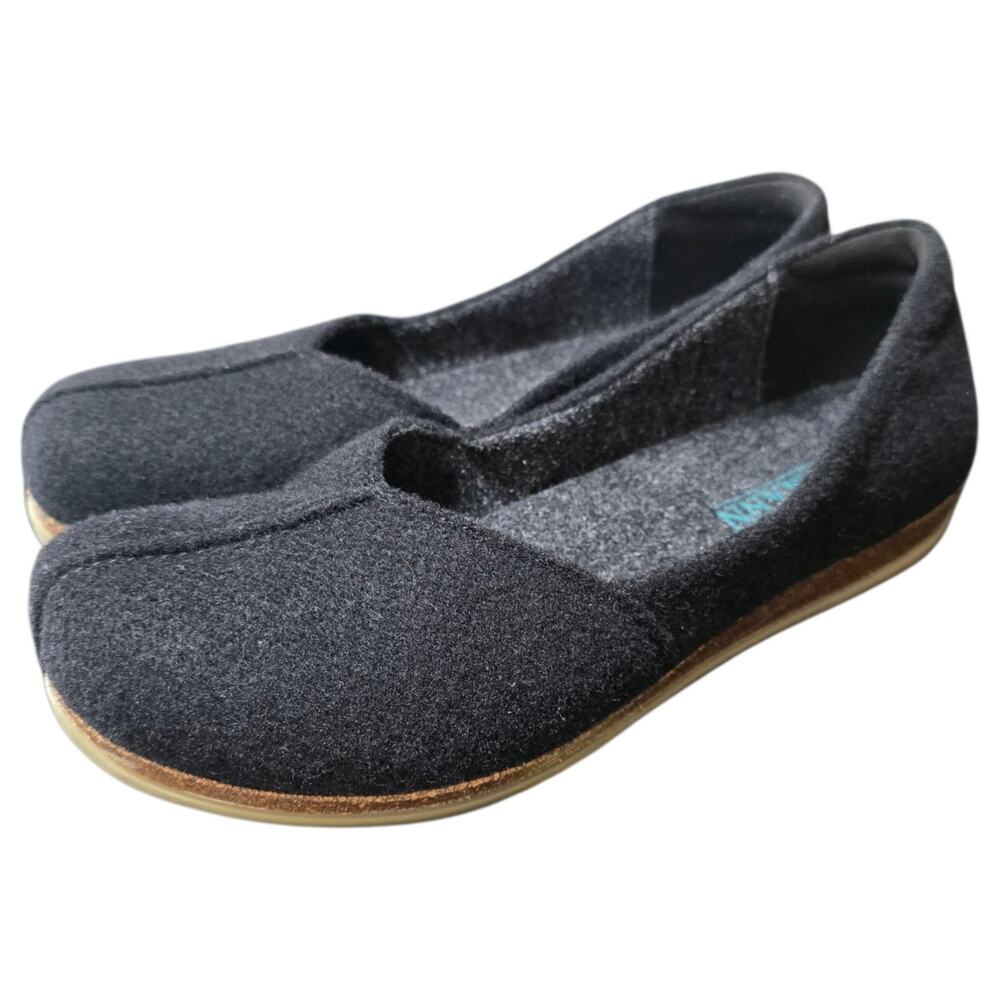 Stegmann Liesl Wool Skimmer Shoes Womens 10 Black Merino Comfort Flats